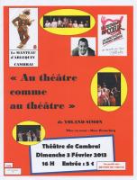 Affiche Au Théâtre comme au Théâtre