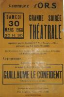 Affiche guillaume le confident