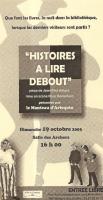 Affiche histoires a lire debout