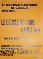 Affiche le cercle de craie caucasien